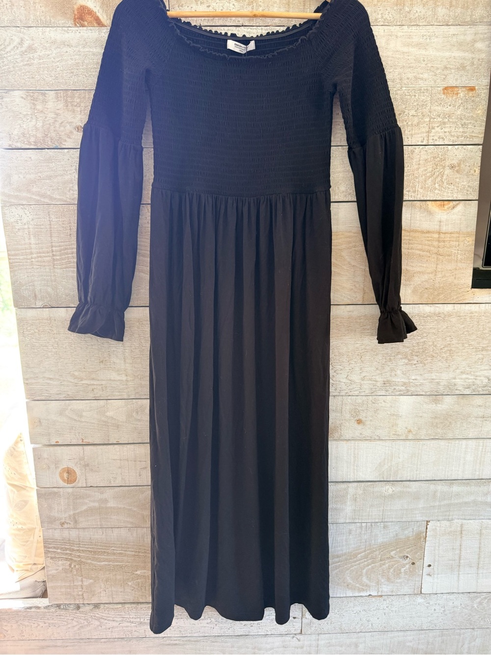 Smash + Tess Black Long Sleeve Maxi Dress